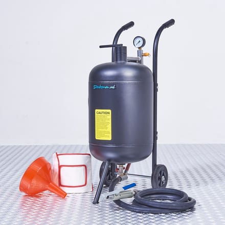 Datona® Mobiele straalketel - 45 liter met 5 zakken aluminiumsilicaat