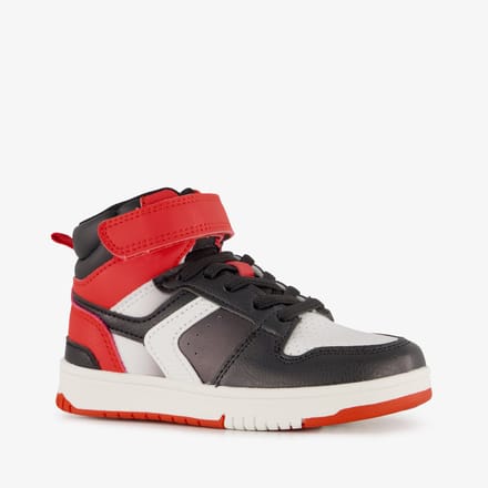 Blue Box hoge jongens sneakers zwart rood - Maat 32