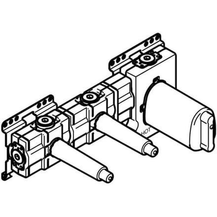 Dornbracht xTool UP thermostat module with 2 valves 3/4", 3552497090