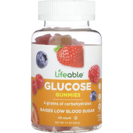 Glucose Gummies, Gemengd Fruit, 60 Gummies