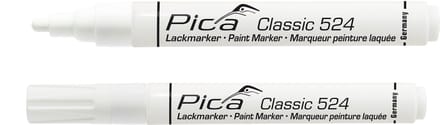 Pica 524/52-10 Lakmarker - Rond - Wit - 2-4mm (10st)