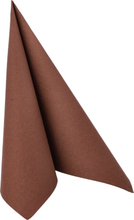 8x 20 Servetten ROYAL Collection 1/4 vouw 40 cm x 40 cm bruin