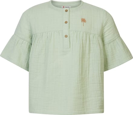 Noppies - Blouse - Potomac - Sea - Foam - Palmboom - Maat 116