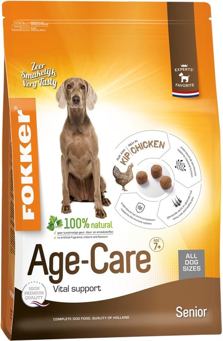 Fokker Dog Age-Care Kip - Hondenvoer - 13 kg