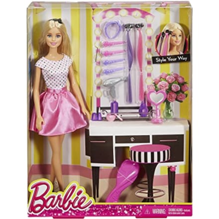 Barbie Barbie pop met haaraccessoires