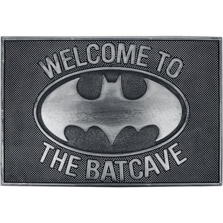 Batman - Gothic Deurmat - Enter The Batcave - voor Geen - zwart-grijs
