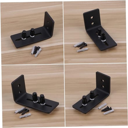 Deurstopper Schuifdeur - Rolgeleider Deur - Stabiele Deuren - Stalen Frame - 11.5 cm Lengte - Zwart