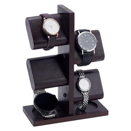 Dailygoods- Horlogehouder Multifunctioneel - Houten Horloge Houder