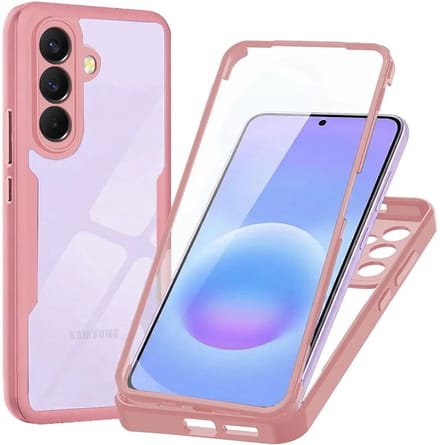 Hoesje geschikt voor Samsung Galaxy A57 - Techsuit ColorVerse 360 Case met Screenprotector - Roze