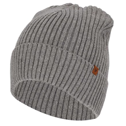 Sarlini - Muts heren - Ribbed - Midden Grijs - Effen - One Size