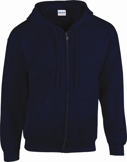 Gildan Heavy Blend™ Adult Full Zip Hooded Sweatshirt GI18600 - Navy - M