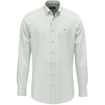 Fynch-Hatton Overhemd Fine Oxford Stripe Button-Down Fern / male