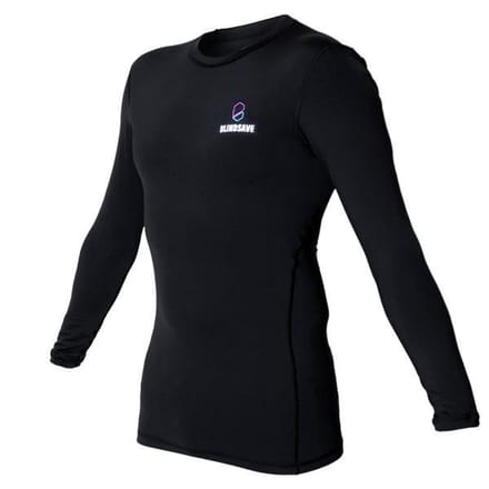 BLINDSAVE Compressie Shirt - Zwart - Lange mouwen - 2XL