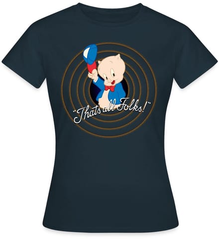 Looney Tunes Porky Pig T-Shirt Dames
