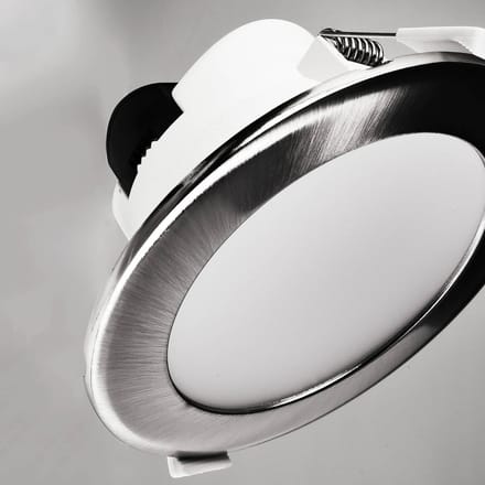 Deko-Light LED plafond inbouwlamp Acrux, Ø 15 cm, zilver mat, CCT