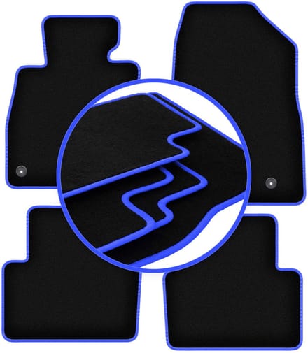 CARLUX-BLUE automatten voor: Mazda 3 III (BM) hatchback, sedan (2013-)