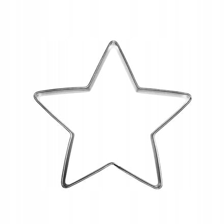 Stervorm Koekjesvorm - 4,4 cm - Roestvrij Staal