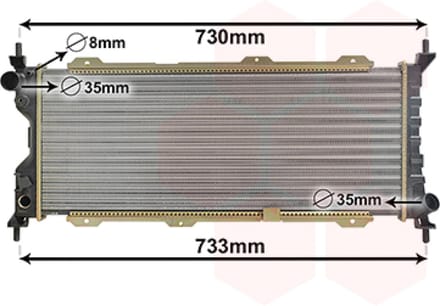 Van Wezel - RADIATOR VOOR OPEL COMBO B 1993-2000 1300151