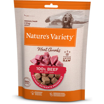 Gevriesdroogde Hondensnacks Natures Variety - Rund 100% Rundervlees - 50 Gr