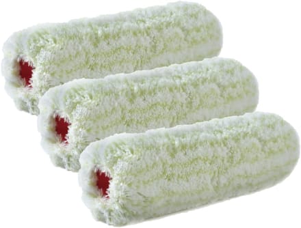 Sorex Verfrollers - 3x stuks - pluisvrij - vacht - anti-spat - 9x18 cm - roller