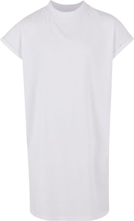 Urban Classics - Turtle Extended Shoulder Kinder Korte jurk - Kids 122/128 - Wit
