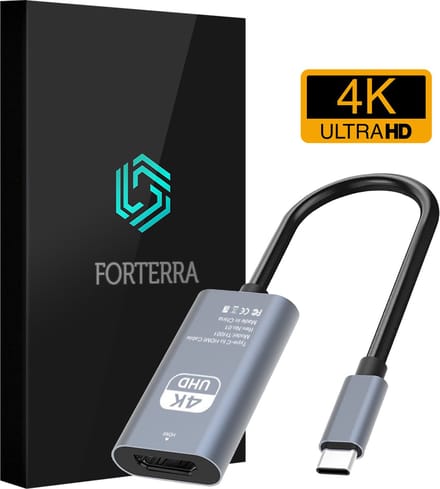 USB C naar HDMI - 4K 30 Hz USB C naar HDMI Adapter Kabel - 15 cm - Zwart