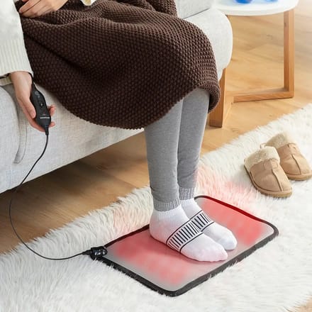 Verwarmend Elektrisch Tapijt INNOVAGOODS - Hematiet - 2 Temperatuurstanden - Antislipbasis - 50W grijs