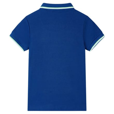 vidaXL Kinderpoloshirt 116 donkerblauw