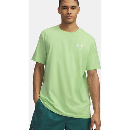 Under Armour Sportstyle Left Chef T-shirt Heren-groen, wit