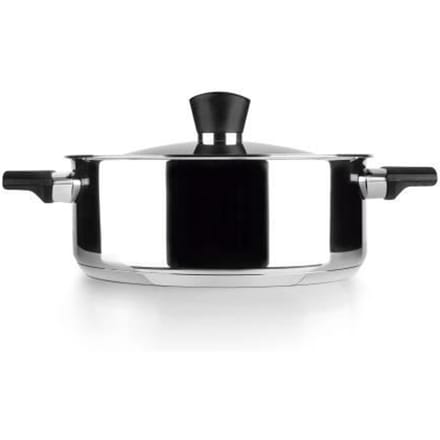 IBILI - Casserole avec couvercle Svea, 20 cm, Acier inoxydable 18/10, Compatible avec l'induction