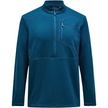 PEAK PERFORMANCE TRAIL GRID FLEECE HALF ZIP MEN Infinity Teel-XL