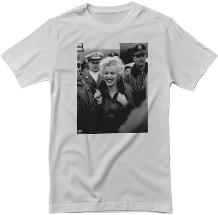 Marilyn Monroe Smile In The Crowd Photo T-shirt RD-1-MM008-DTG