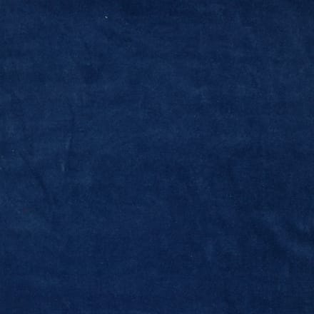 10 meter Nicky velours stof - Blauw - 150cm breed