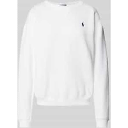 Oversized sweatshirt met logostitching