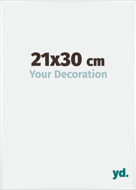 Your Decoration - Fotolijst 21x30 cm - Aluminium - Wit Hoogglans - Kent
