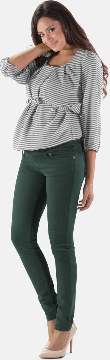 Venezia - Super elastisch Egyptisch Katoenen Zwangerschapsbroek -Slim fit