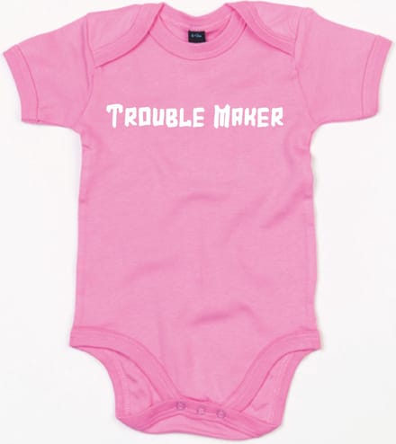 Rompertje Troublemaker-Bubble Gum Pink-3-6 Maanden
