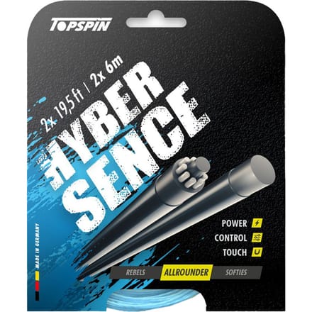 Topspin Hyber Sence 2 X 6m Set Snaren-Lichtblauw