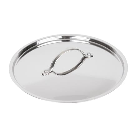 Vogue Tri Wall stoofpannendeksel 24cm van roestvrij staal en aluminium