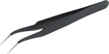 Let op type!! JIAFA JF-604 Curved Tip Tweezers (Black)