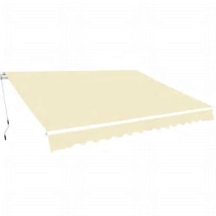 vidaXL - Luifel - handmatig - uittrekbaar - 600 - cm - crème
