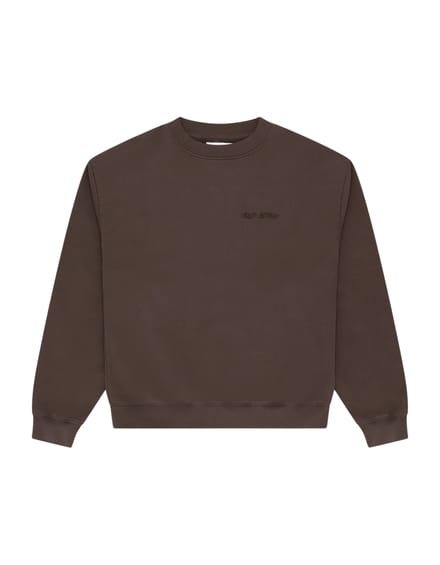 Arbor Antwerp Big Application Sweaters Donkerbruin Big Application Crewneck