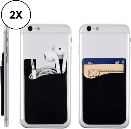 2x PD® - Pasjeshouder Telefoon - Universeel - Pasjeshouder Mannen - Pasjeshouder Vrouwen - Creditcardhouder