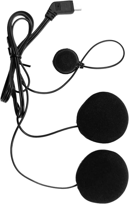 Motorhelm Headset - Communicatie Microfoon - Veilig Communiceren - Ruisonderdrukking - 90 cm Draad - Zwart