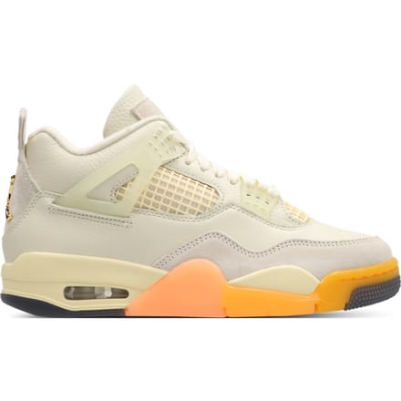 Jordan Retro 4 Sneakers Dames - Beige - Maat 35.5 - Leer