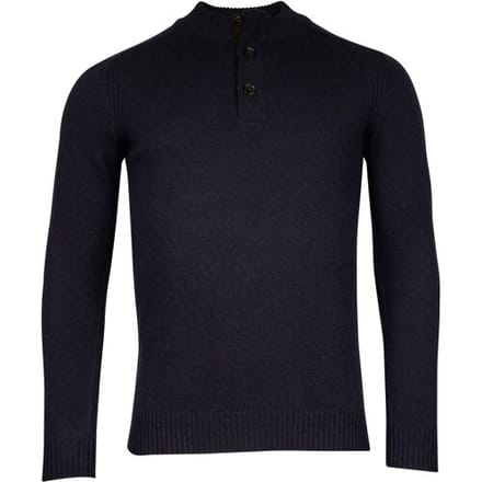 Baileys Trui Half Zip And Buttons Subtle Rib Details Navy / male