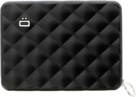 Ögen design Quited Passport Wallet Zwart