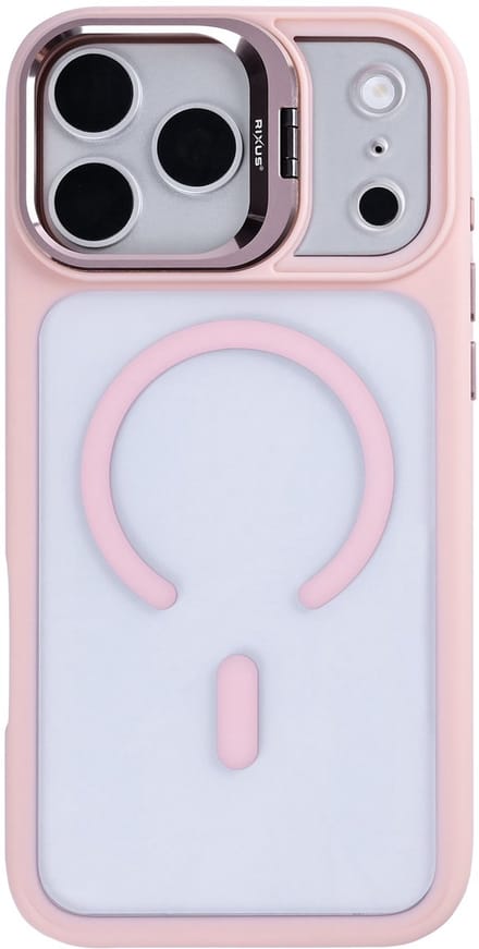 Rixus Classic 03 Case With MagSafe For Apple iPhone 17 Pro Light Pink
