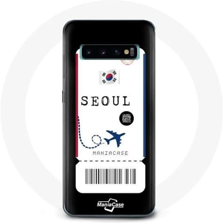 Coque pour Samsung Galaxy S10 Billet d'avion Seoul Corée du Sud