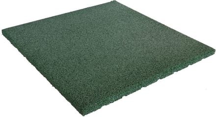 Rubber tegel 20 mm - 50 x 50 cm - Groen